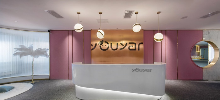 化妝品公司辦公室裝修設(shè)計效果圖