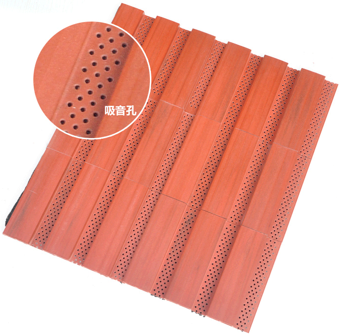 生態木吸音板吸音孔效果圖