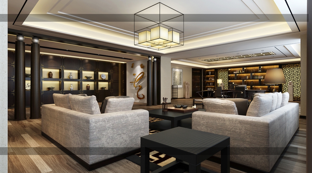 董事長辦公室裝修設計，相對封閉