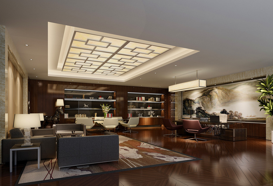 老總辦公室辦公室位置首選:公司最后方