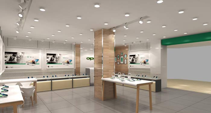 OPPO手機店鋪裝修設(shè)計案例