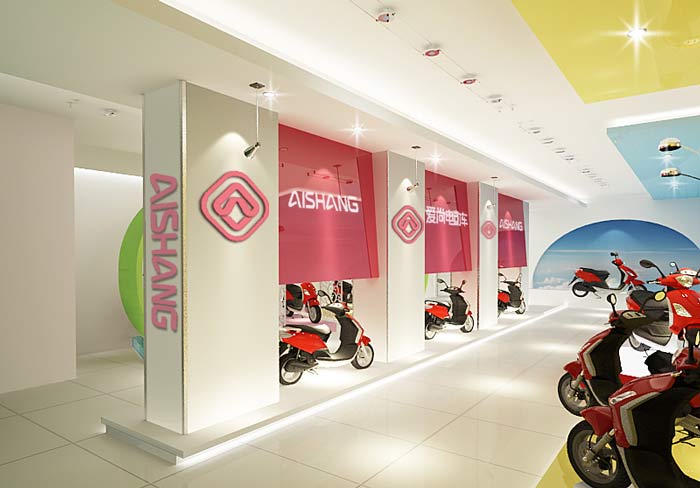 電動車銷售展示中心、店面裝修設計案例