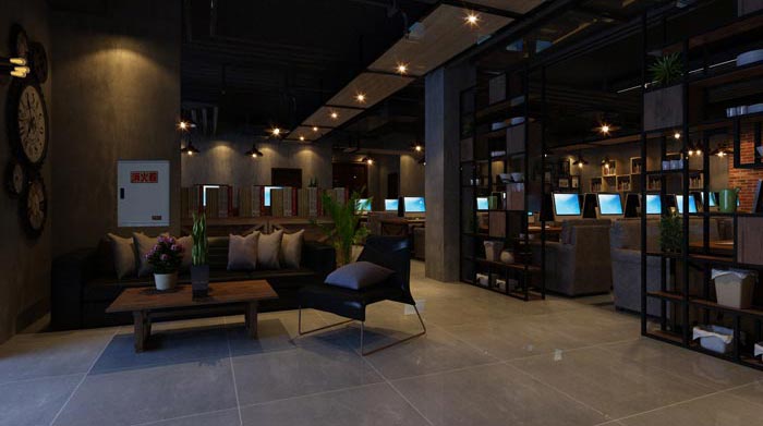 網咖裝修設計案例