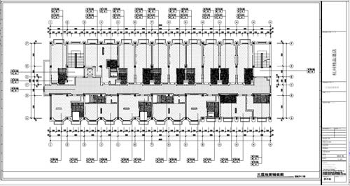 杭州精品酒店室內裝飾工程深化設計三層地面鋪裝圖