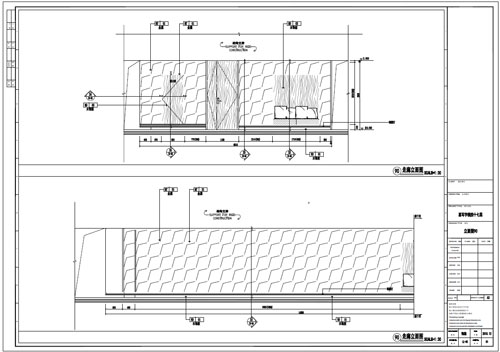 某寫字樓室內(nèi)深化設(shè)計裝飾施工圖走廊立面圖90(一)