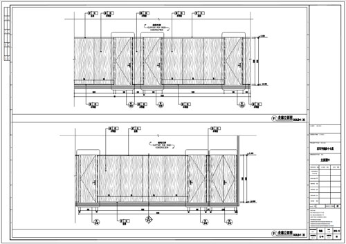 某寫字樓室內(nèi)深化設(shè)計裝飾施工圖走廊立面圖91(二)