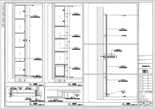某寫字樓室內(nèi)深化設(shè)計裝飾施工圖節(jié)點圖27-29 41-42