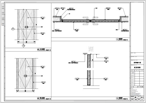 某寫字樓室內(nèi)深化設(shè)計裝飾施工圖門表圖(一)