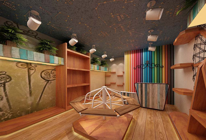 童話(huà)服裝專(zhuān)賣(mài)店裝修設(shè)計(jì)案例效果圖