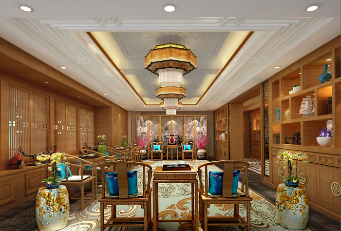 私人收藏會所接待室裝修設(shè)計案例效果圖