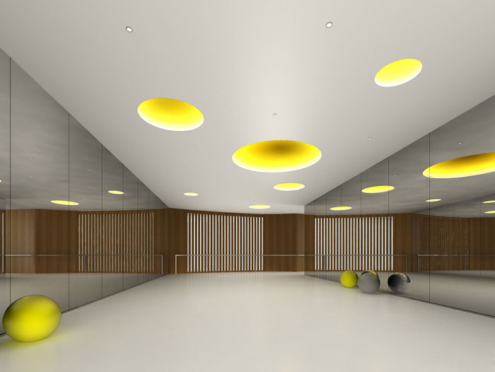 放松身心的健身會所體操區(qū)域裝修設(shè)計案例效果圖