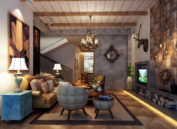 享樂主題酒店獨棟別墅裝修設(shè)計案例效果圖