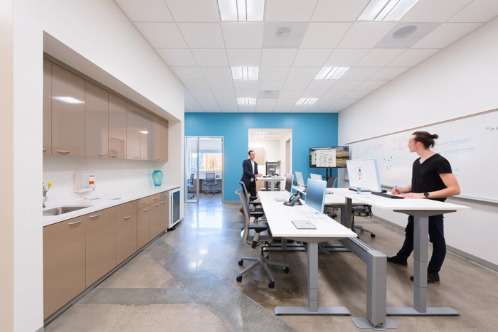 醫藥公司辦公室辦公區域裝修設計案例效果圖