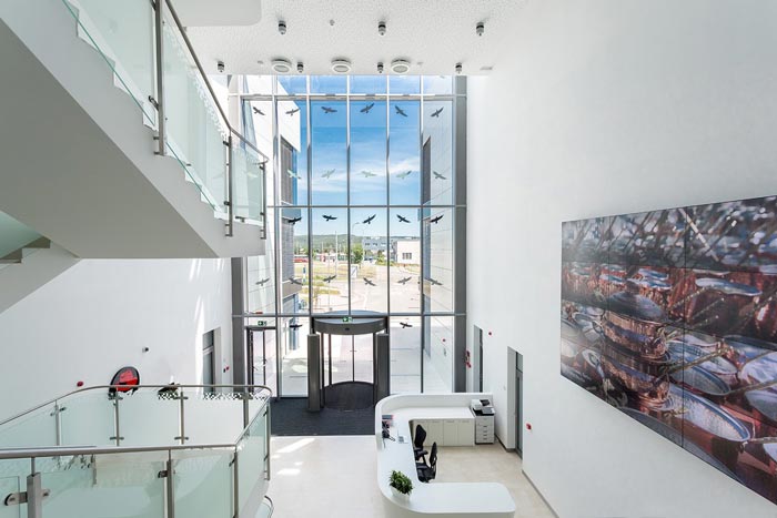 軟件開發公司辦公室大廳裝修設計案例效果圖