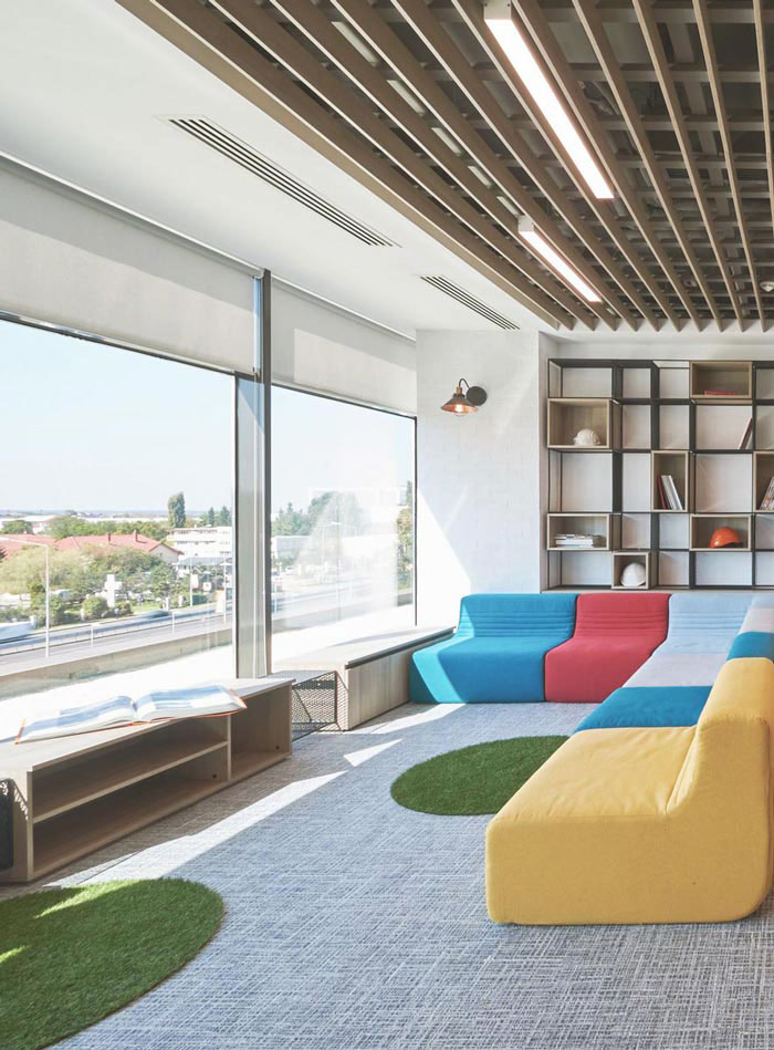 科技公司辦公室休息區域裝修設計案例效果圖