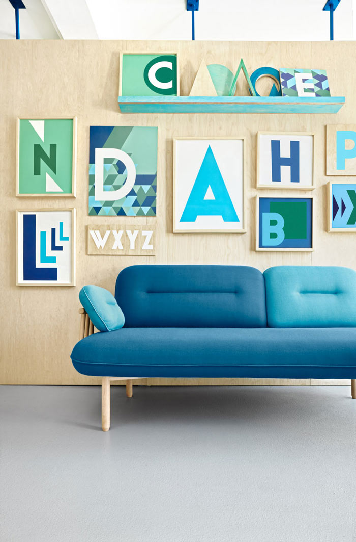 英語教育培訓機構接待區裝修設計案例效果圖