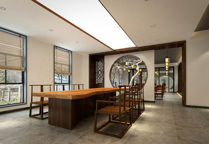 書法培訓機構會議區裝修設計案例效果圖