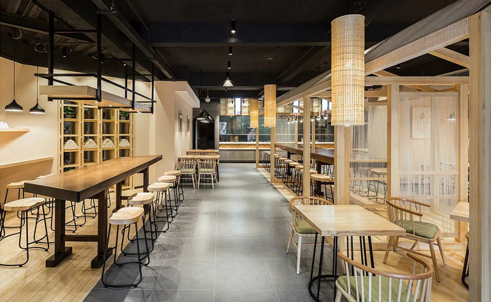 特色面館過道裝修設計效果圖