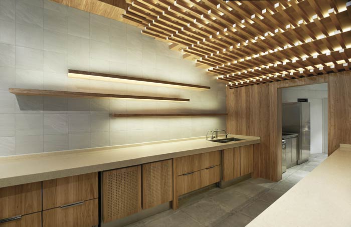 日式餐廳廚房裝修設計效果圖