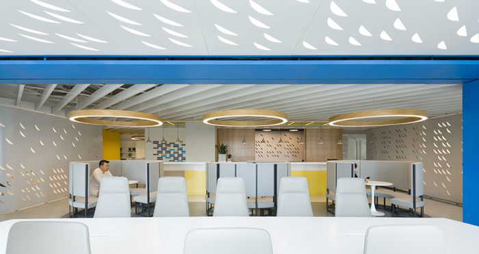 企業總部辦公室會議室效果圖