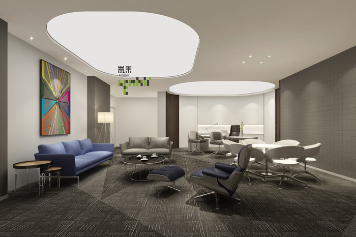 網絡科技公司總經理辦公室裝修設計效果圖