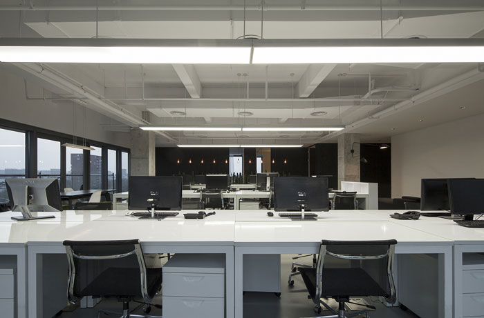 創意辦公室辦公工位裝修設計效果圖