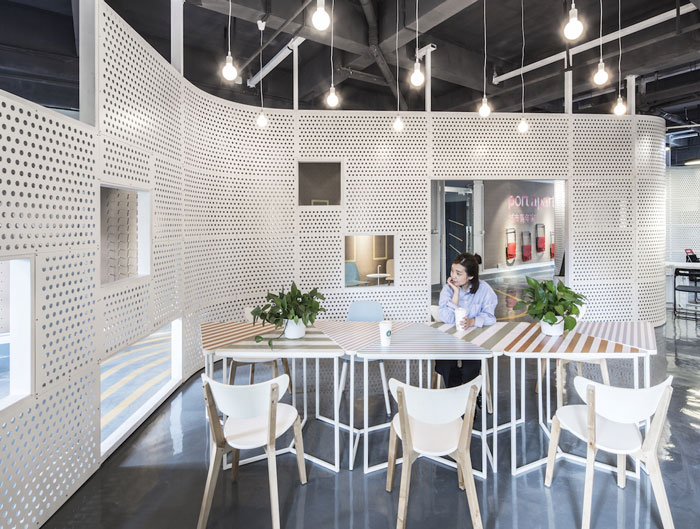 800平方辦公室辦公區裝修設計效果圖