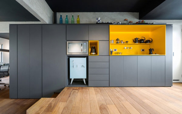 攝影公司辦公室茶水間裝修設計效果圖