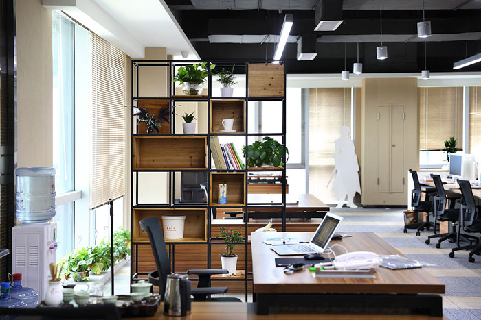 機電公司辦公室辦公區裝修設計實景圖