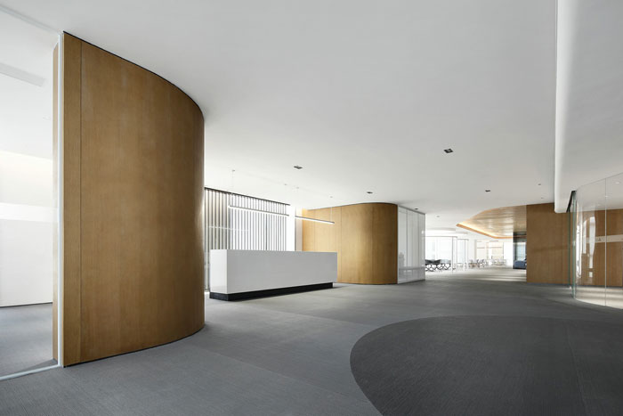 眾創空間辦公室前臺裝修設計效果圖