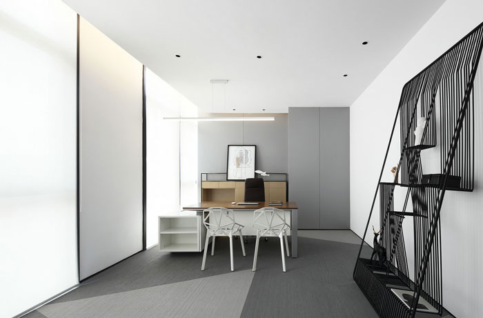 眾創空間經理辦公室裝修設計效果圖