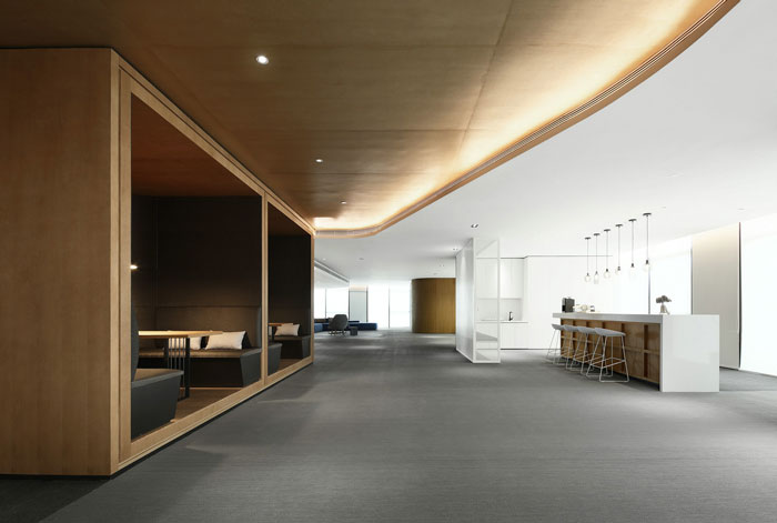 眾創空間辦公室交流區裝修設計效果圖