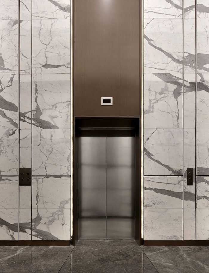 藥業(yè)公司辦公室電梯廳裝修設計效果圖