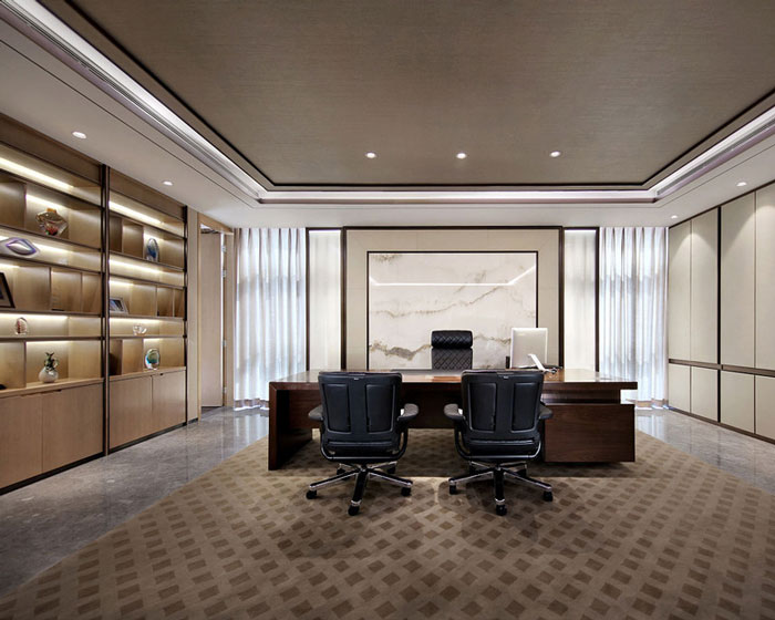 藥業(yè)公司總經理辦公室裝修設計效果圖