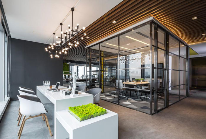 杭州800平方辦公室休息區裝修設計效果圖