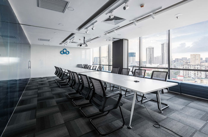 通訊科技公司辦公室會議室裝修設(shè)計效果圖