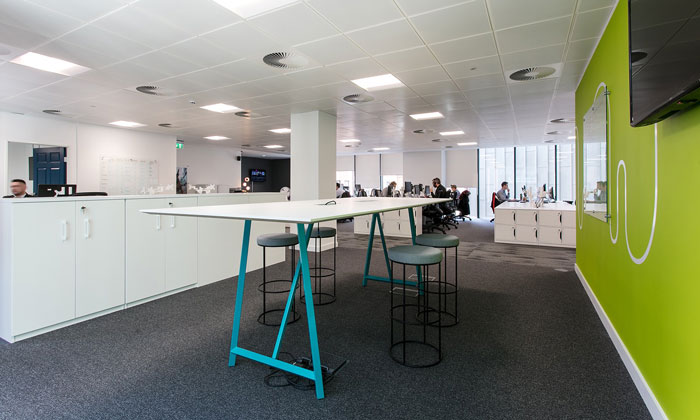 人力資源公司辦公室辦公交流區裝修設計效果圖