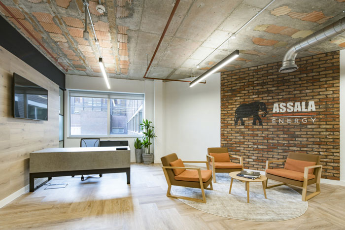 能源公司辦公室進門區裝修設計效果圖