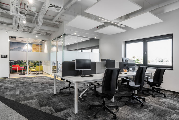 航運公司辦公室辦公區裝修設計效果圖