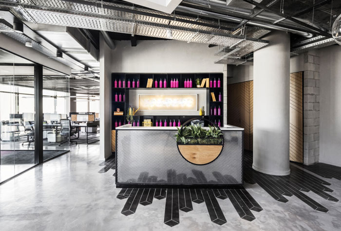 廣告公司辦公室前臺裝修設計效果圖