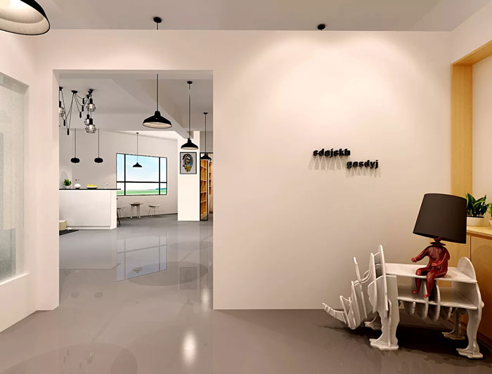 簡單辦公室進(jìn)門區(qū)裝修設(shè)計(jì)效果圖