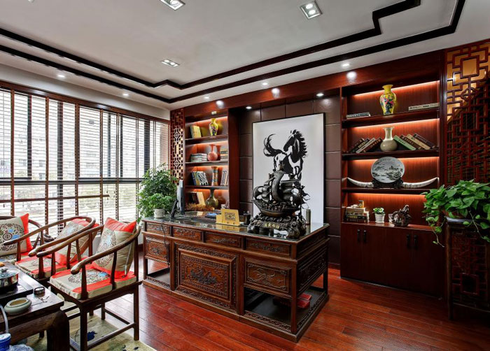 杭州閑林董事長辦公室裝修設計方案