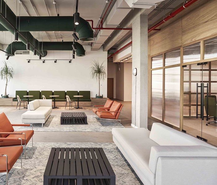 管道公司辦公室接待區裝修設計效果圖