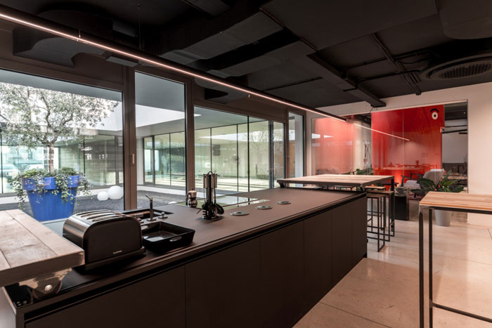 家具廠房辦公室茶水間裝修設計效果圖