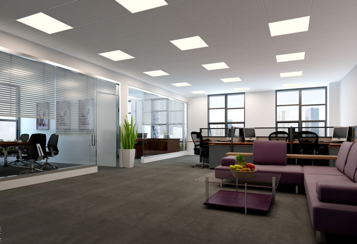企業孵化器辦公室辦公區裝修設計效果圖