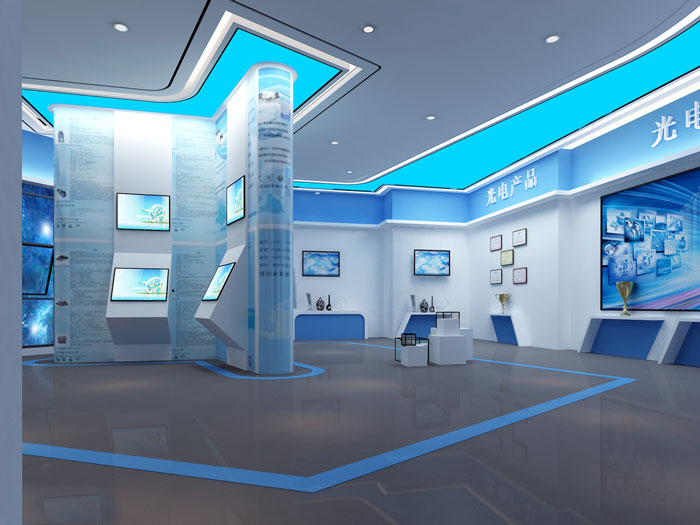 企業孵化器辦公室展示區裝修設計效果圖