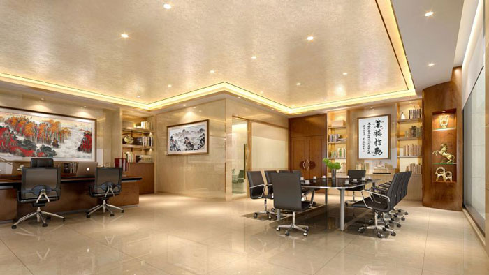 杭州富陽董事長辦公室裝修設(shè)計效果圖