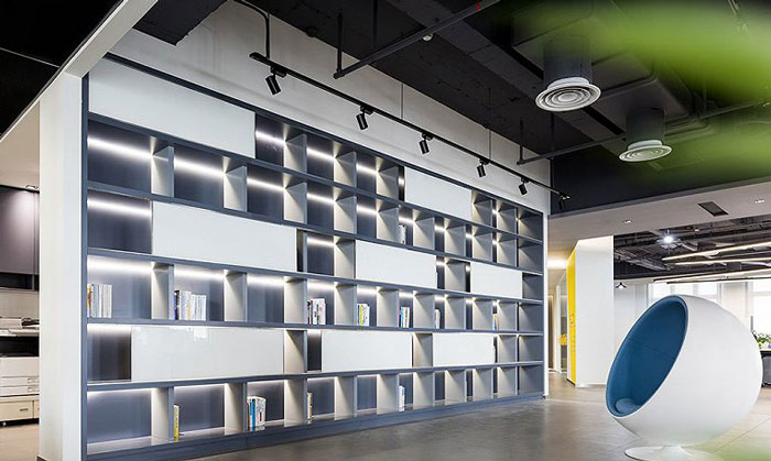 園區辦公室閱讀區裝修設計效果圖