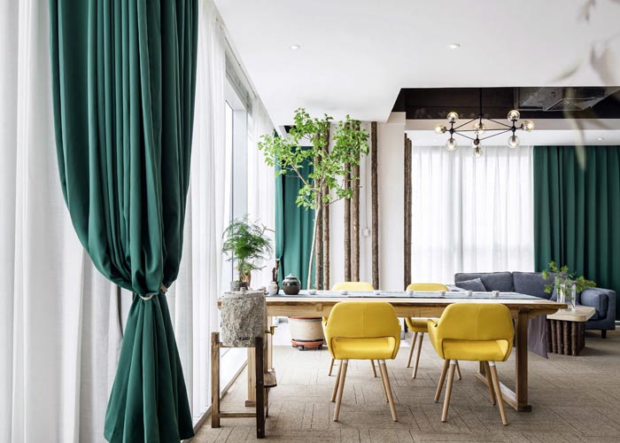 環保總經理辦公室左側裝修設計效果圖