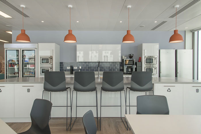 互聯網金融公司辦公室茶水間細節裝修設計效果圖